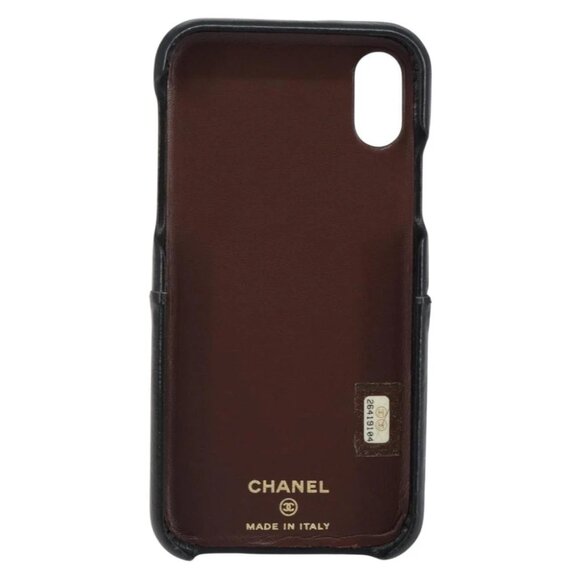 CHANEL Matelasse iPhone Case Lamb Skin Black CC - Picture 3 of 8